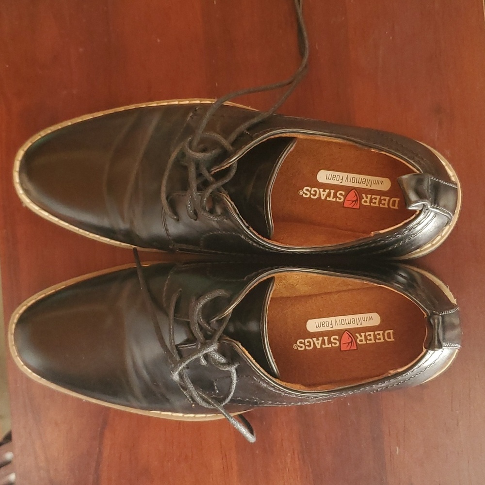 DEER STAGS 'Zander' boys dress shoes